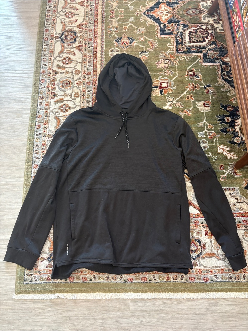 Layer 8 Black Hooded Pullover